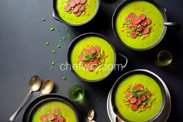 Split Pea Soup with Crispy Kielbasa