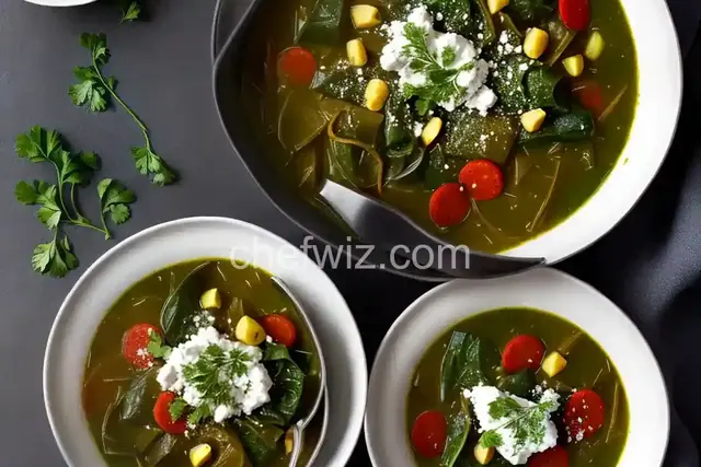 Spring Greens Borscht