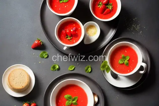Spring Tea Strawberry Soup