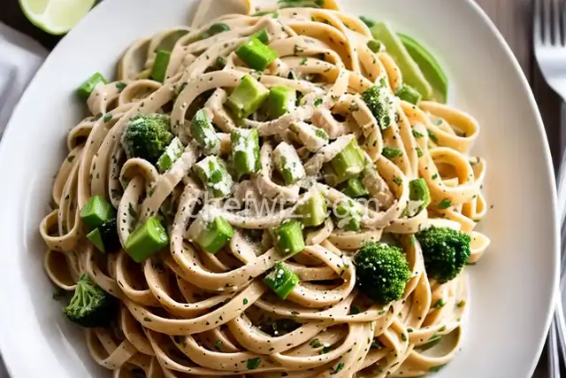 Spring Vegetable Fettuccine Alfredo