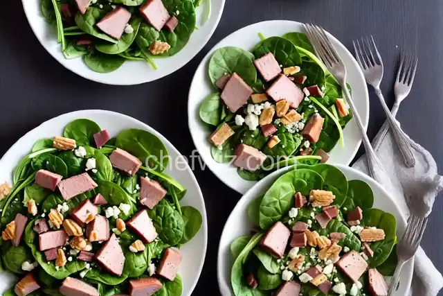 Springtime Ham and Spinach Salad
