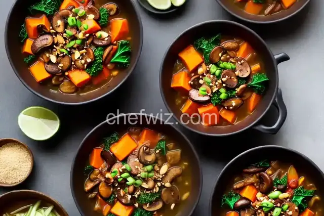 Squash, Shiitake, Kale, and Kimchi Stew Recipe