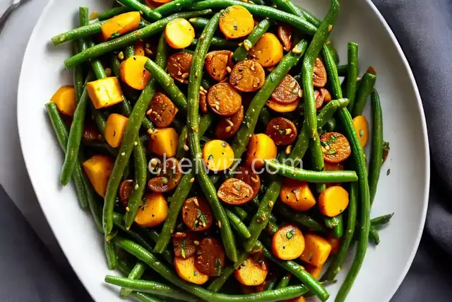 Squash and Green Bean Saute Side Dish