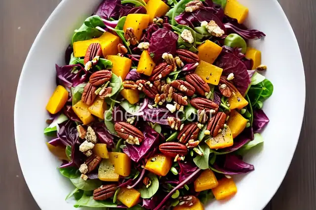 Squash and Radicchio Salad With Pecans