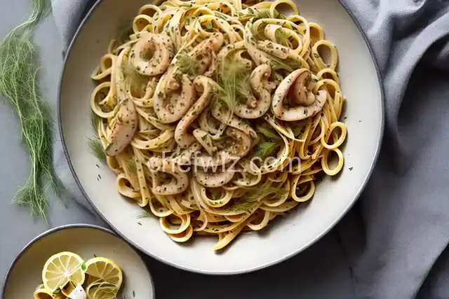 Squid and Fennel Pasta with Lemon and Herbs