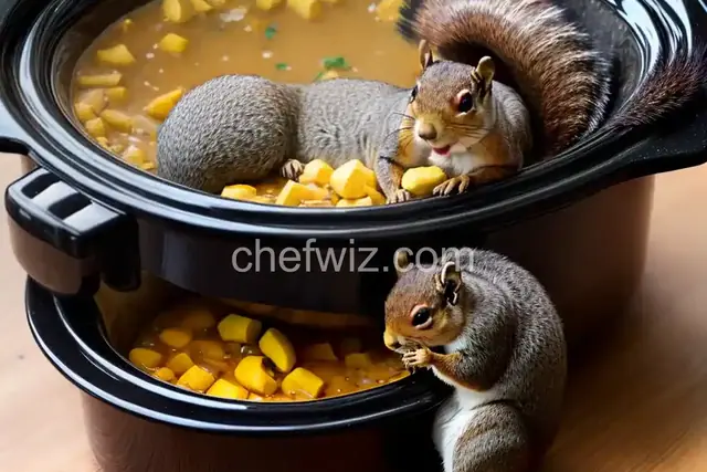 Squirrel in a slow cooker