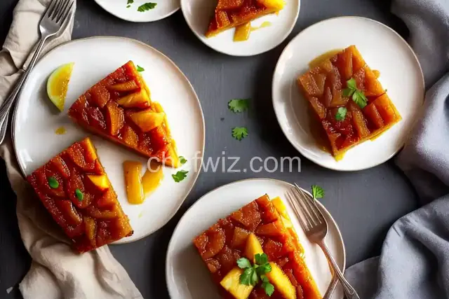 Sri Lankan Caramelized Pineapple-Upside Down Cake