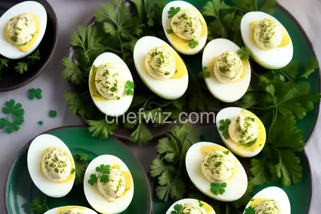 St. Patrick's Day Deviled Eggs