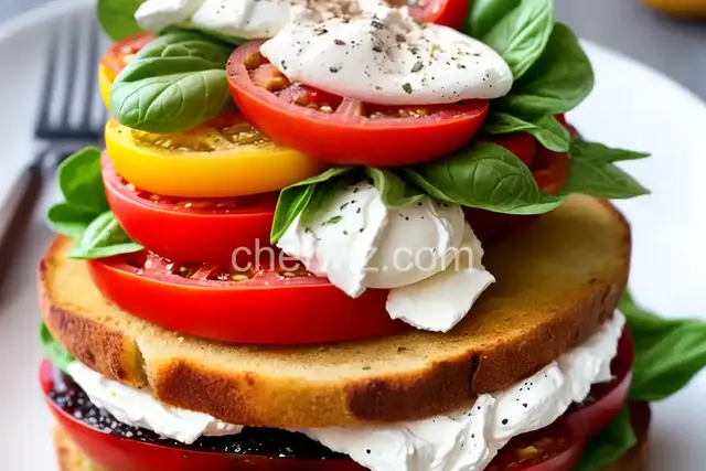 Stacked Tomato and Burrata Salad