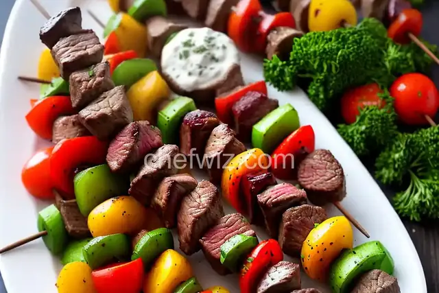 Steak Stew Meat Shish Kabobs