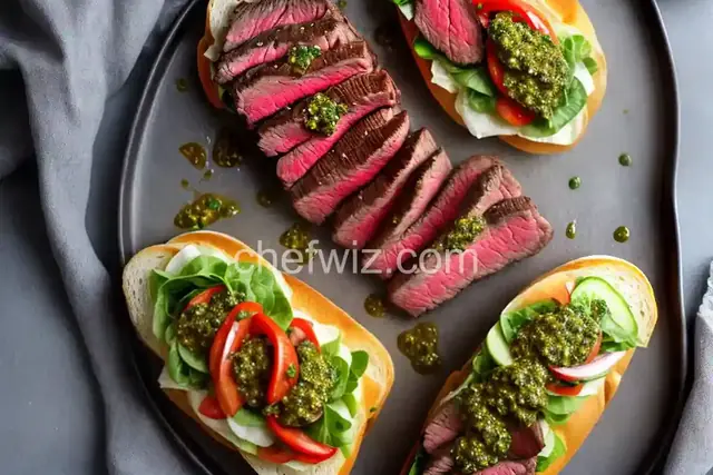 Steak and Chimichurri Sandwiches Recipe