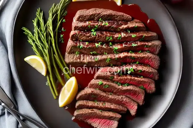 Steak with Red Wine-Shallot Sauce