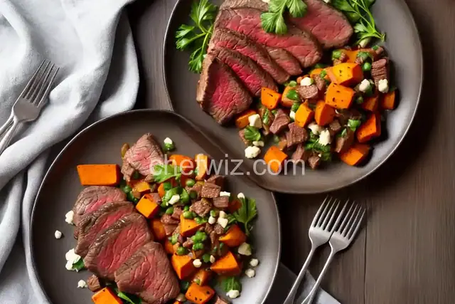Steak with Sweet Potato Hash
