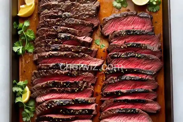 Steakhouse-Style Grilled Marinated Flank Steak Recipe