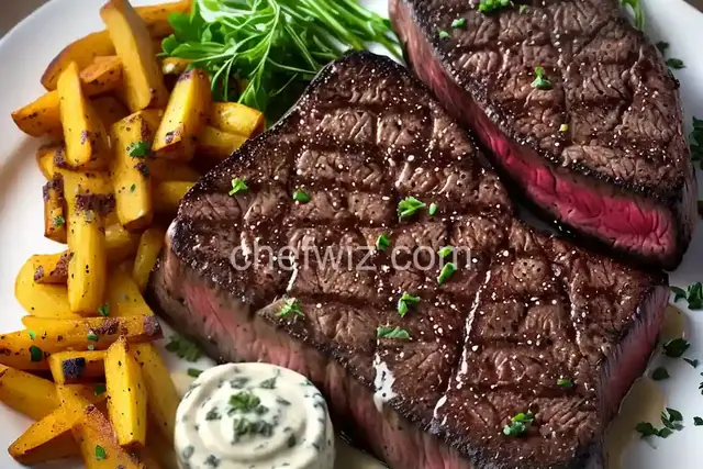 Steaks and Stilton Sauce