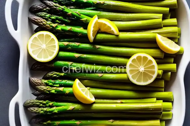 Steamed Asparagus with Lemon Butter
