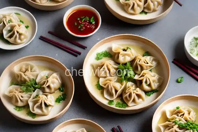 Steamed Pork Wonton Dumplings