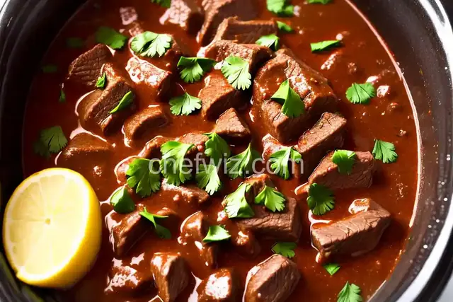 Steph's Slow Cooker Beef Mole