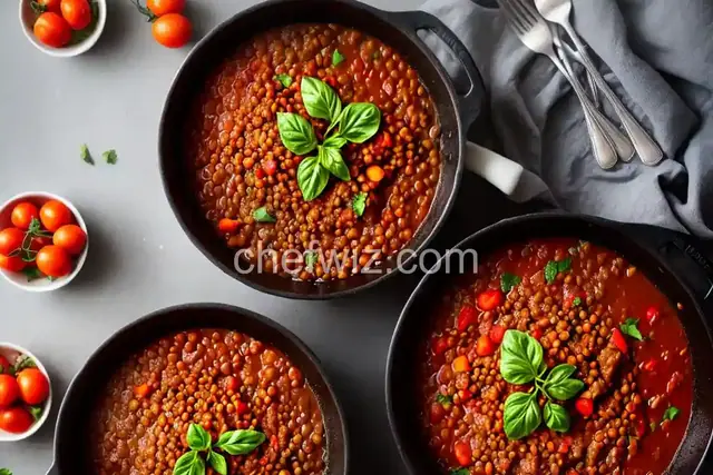 Stewed Lentils and Tomatoes
