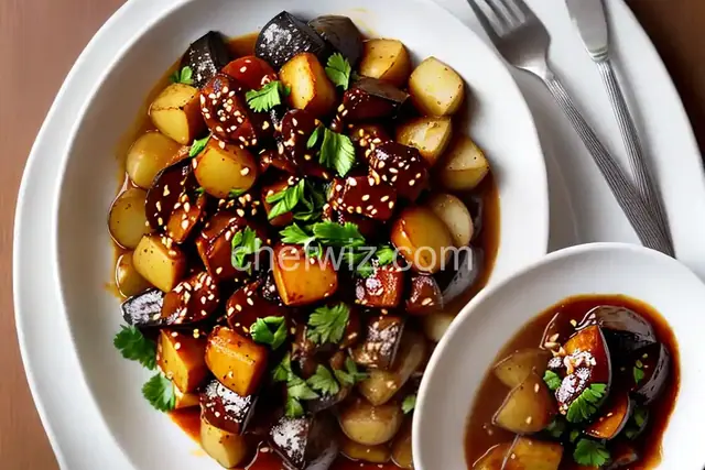 Stewy Miso Eggplant and Potatoes