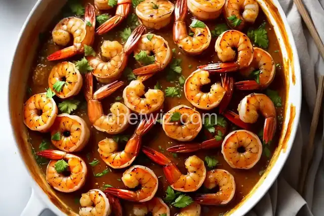 Sticky Honey Garlic Butter Shrimp