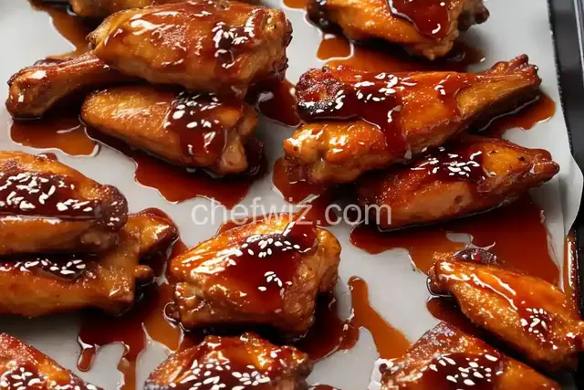 Sticky Honey-Soy Chicken Wings