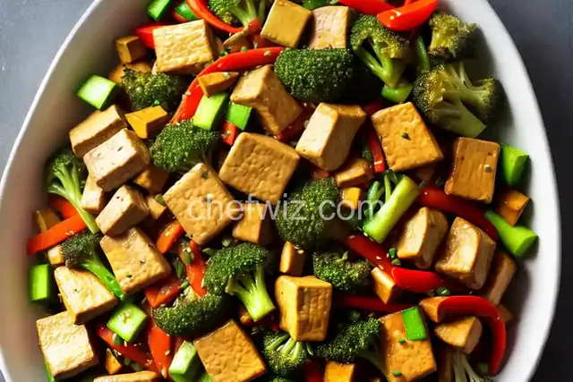 Stir-Fried Chicken with Tofu and Mixed Vegetables