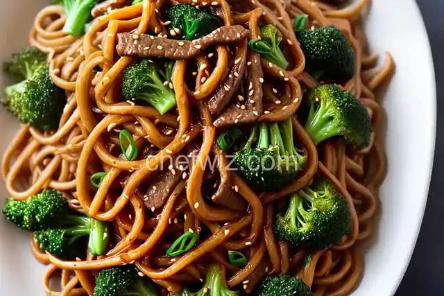 Stir-Fried Lo Mein With Beef and Broccoli Recipe