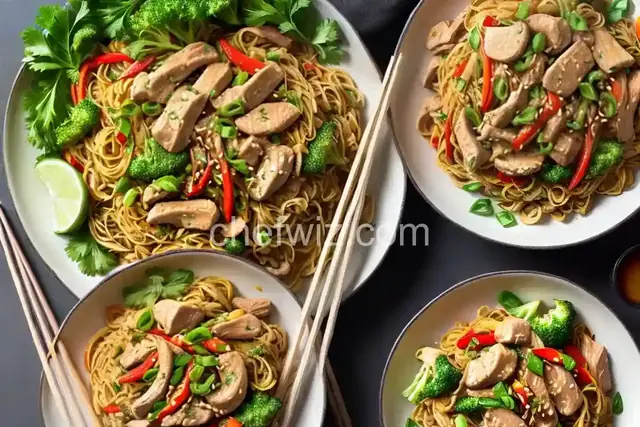 Stir-Fried Noodles With Chicken