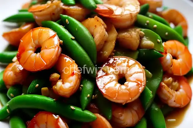 Stir-Fried Shrimp with Snow Peas and Ginger