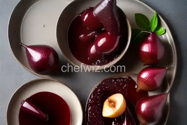 Stoofperen met Rode Wijn (Red Wine-Poached Pears)