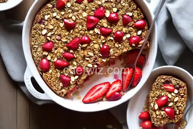 Strawberry-Almond Baked Oatmeal Recipe