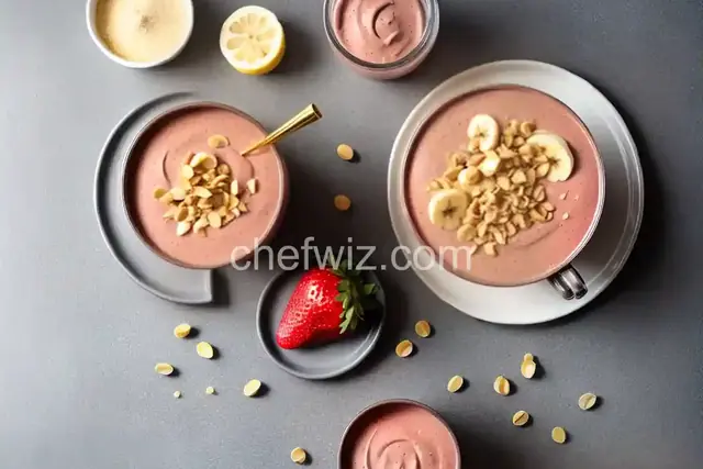 Strawberry-Banana-Peanut Butter Smoothie