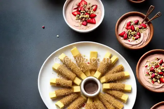 Strawberry-Banana-Tahini Pops