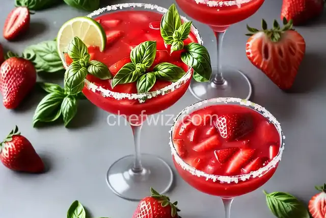 Strawberry Basil Margarita