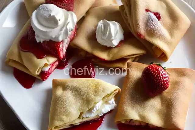 Strawberry Blintzes