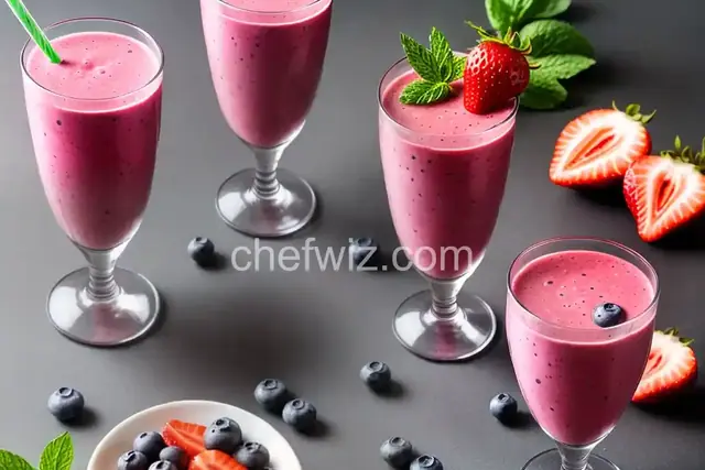 Strawberry Blueberry Smoothies