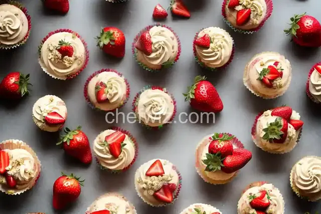 Strawberry Champagne Cupcakes