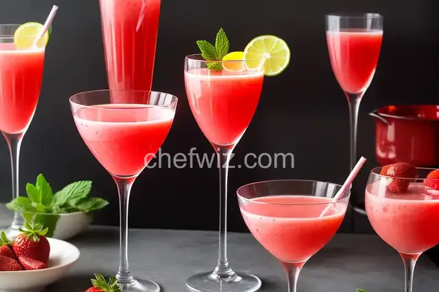 Strawberry Champagne Punch