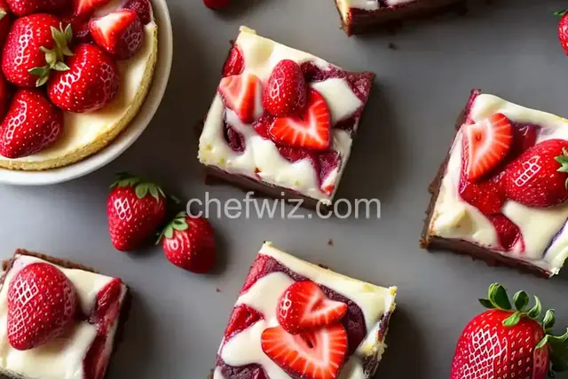 Strawberry Cheesecake Brownies