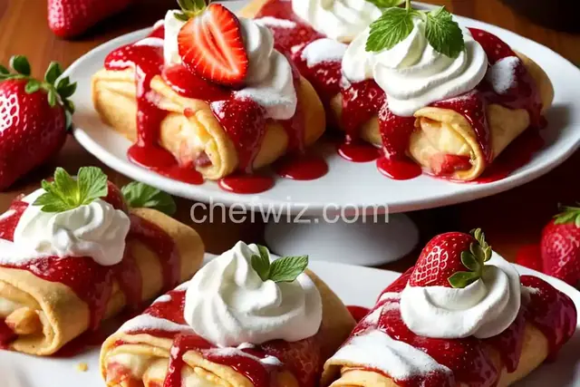 Strawberry Cheesecake Chimichangas