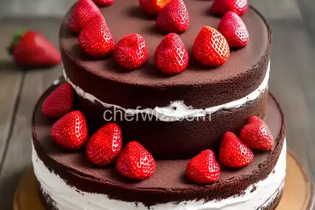Strawberry Chocolate Mousse Cake