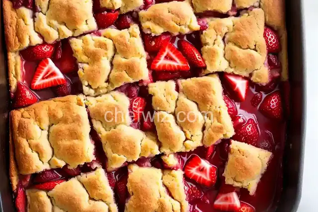 Strawberry Cobbler Squares