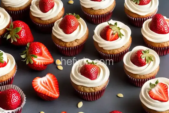 Strawberry Compote Cupcakes