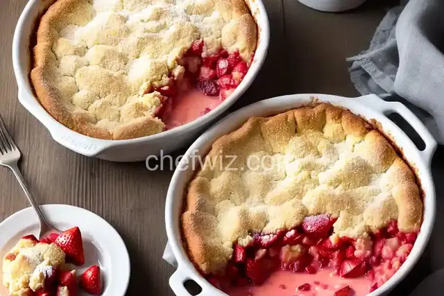 Strawberry Cream Cheese Cobbler