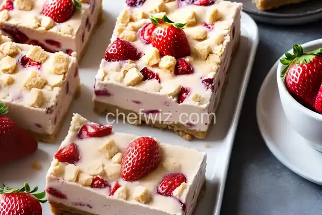 Strawberry Crunch Ice Cream Bars