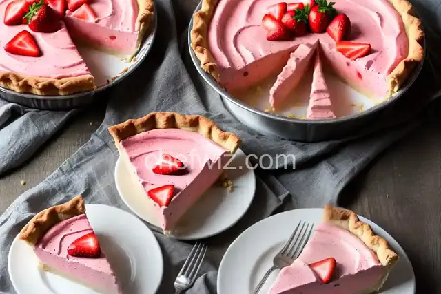 Strawberry Custard Pie
