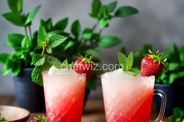 Strawberry Jalape�o Mint Julep