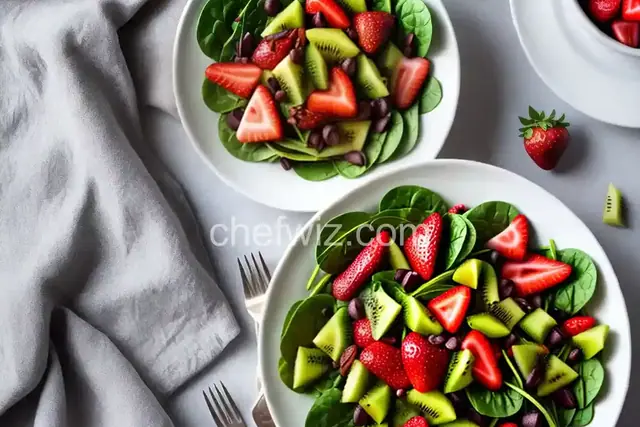 Strawberry, Kiwi, and Spinach Salad
