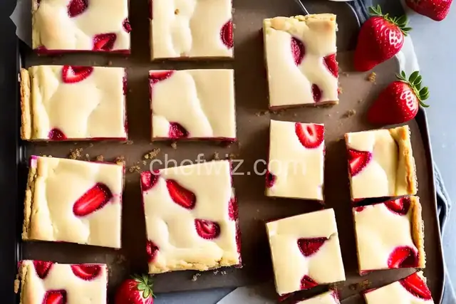 Strawberry Lemon Cheesecake Bars